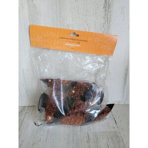Dept 56‎ 4033852 Halloween sisals orange fall village tree set glitter
